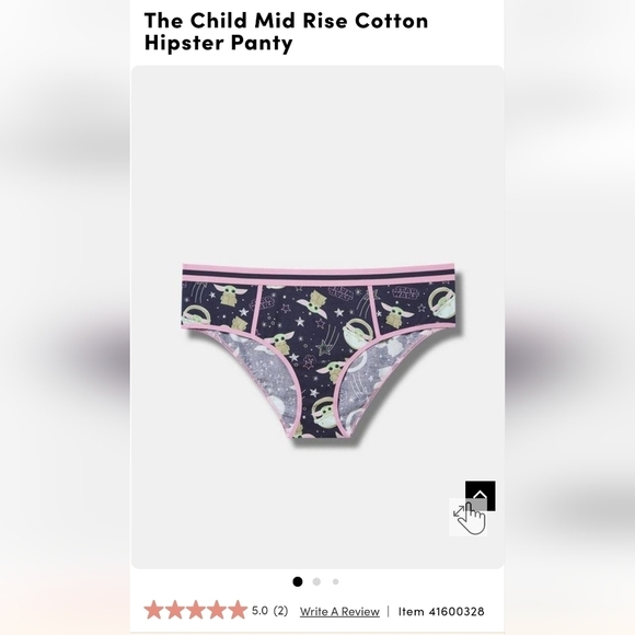 Grogu Torrid Star Wars The Child New Cotton Hipster Panty Size 3x - Picture 9 of 11